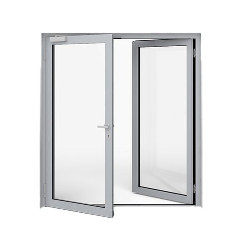 Porte à ouverture inversée - WICSTYLE 75 NG  - WICONA - d'entrée / en aluminium / battante
