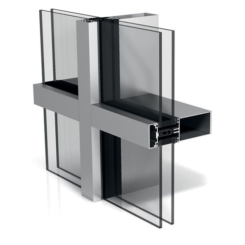 Verrière à isolation thermique - WICTEC 50  - WICONA - à double vitrage / transparente / pour aménagement extérieur