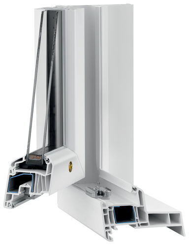 Fenêtre en PVC - T9 70 - TRYBA - battante / à double vitrage / à coupure thermique