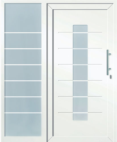 Porte d'entrée - LIGNE EXCELLENCE : COLOMBIA - TRYBA - en PVC / battante / vitrée