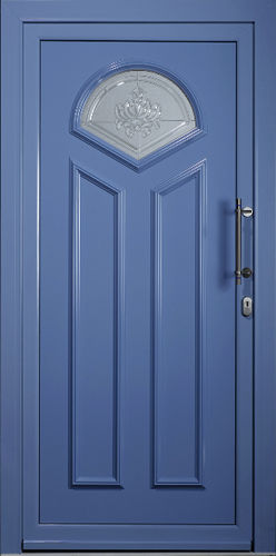 Porte d'entrée - LIGNE PASSION : TRAMONTANE - TRYBA - en aluminium / battante / classique