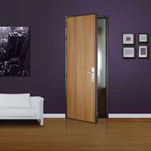 Porte d'entrée - DIAMANT EI30 - TRYBA - en bois / battante / pleine