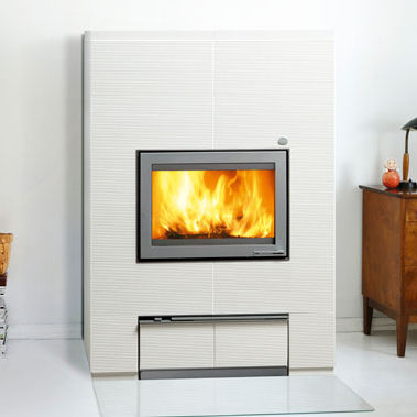 Poêle chaudière à bois - W10 - TULIKIVI - au sol / contemporain / en pierre