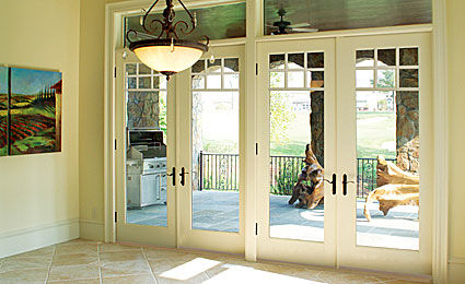 Porte-fenêtre battante - SMOOTH-STAR®  - THERMA-TRU DOORS - en fibre de verre / à double vitrage