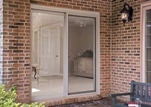 Baie vitrée coulissante - THERMA-TRU DOORS - en fibre de verre / à double vitrage / de sécurité