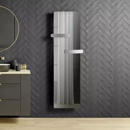 Sèche-serviettes à inertie - Campaver nativ Hug - AIRELEC - 1000 w / contemporain / face en verre trempé