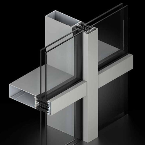 Mur-rideau en panneaux - TENTAL 50 - TECHNAL - en aluminium et en verre / décoratif / acoustique