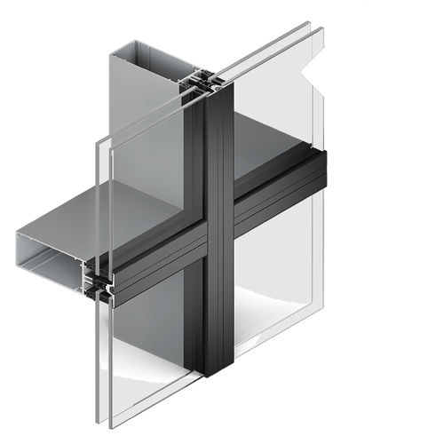 Mur-rideau en panneaux - TENTAL 60 - TECHNAL - en aluminium et en verre / acoustique