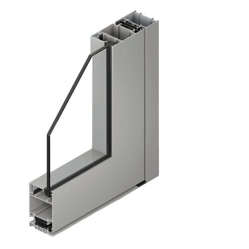 Porte d'entrée - SOLEAL NEXT 65N - TECHNAL - aluminium / battante / contemporaine