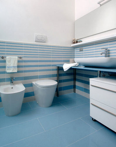 Carrelage en ciment - STONE ITALIANA - poli / d'intérieur / de salle de bain