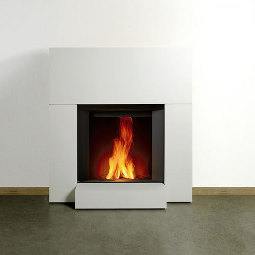 Insert de cheminée à bois - MICROMEGA WITH SMALL FIREPLACE - Stûv - en acier / à convection naturelle / contemporain