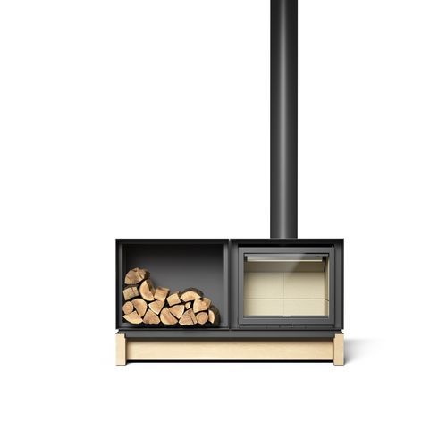 Poêle à bois - s[16]D4 - Stûv - 5 kW - 10 kW / à poser / contemporain