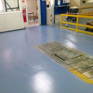 Revêtement de sol en résine - NEOTHANE® - TLM SYSTEMS - en polyuréthane / pour le tertiaire / en rouleau