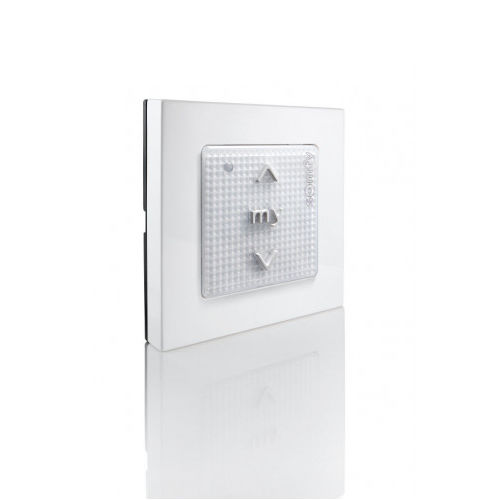 Interrupteur pour installation domotique - SMOOVE 1 RTS II WALL SWITCH + FRAM - SOMFY - tactile / en saillie / contemporain