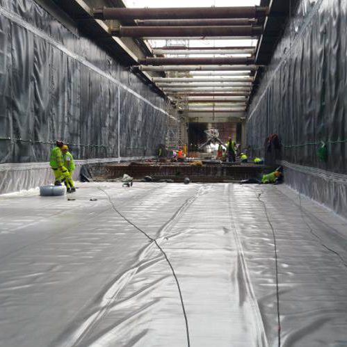 Géomembrane pour tunnel - FLAGON® BT - SOPREMA - imperméabilisant