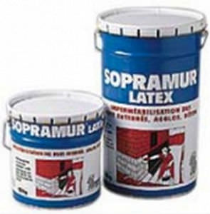 Étanchéité bitumineuse pour mur - SOPRAMUR LATEX - SOPREMA - pour sous-sol / fibrée