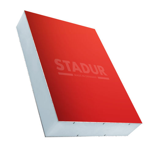 Panneau sandwich isolant pour porte - FB-4 - STADUR PRODUKTIONS GMBH & CO KG - pour façade / 2 faces en aluminium / âme en polystyrène extrudé