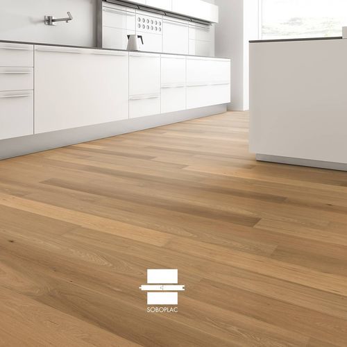Parquet semi massif - Robusto Avenue Foch 90 - SOBOPLAC - en chêne / brossé / verni