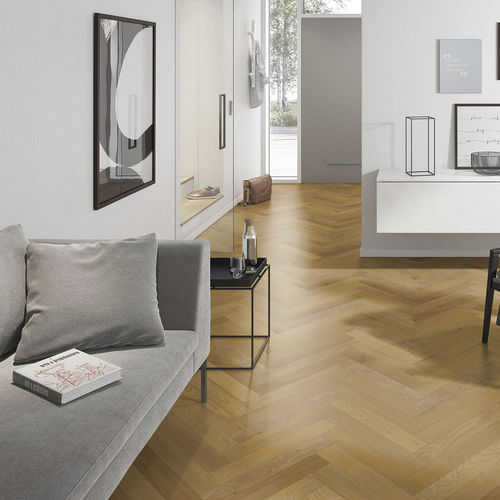 Parquet contrecollé - Geometrik Patina Bâton Rompu - SOBOPLAC - en chêne / à batons rompus / huilé