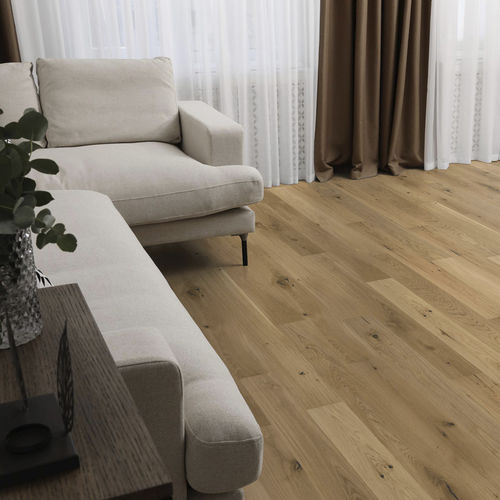 Parquet contrecollé - Promotion Aurore - SOBOPLAC - en chêne / huilé / à coller