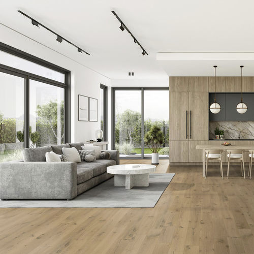 Parquet contrecollé - O'Tantik Longere - SOBOPLAC - en chêne / huilé / brossé