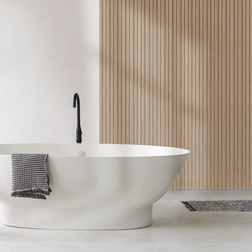 Revêtement mural d'intérieur - Panelio Daru Oak Gold PA4875 - SOBOPLAC - en polystyrène extrudé / à effet bois / pour pièce humide