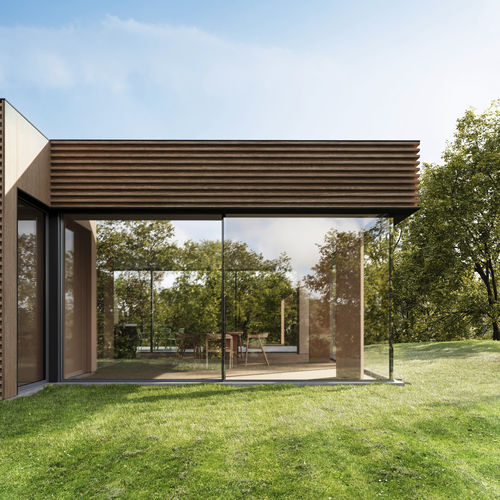 Système coulissant en aluminium - Cero IV - SOLARLUX - pour fenêtre / externe / avec amortisseur intégré