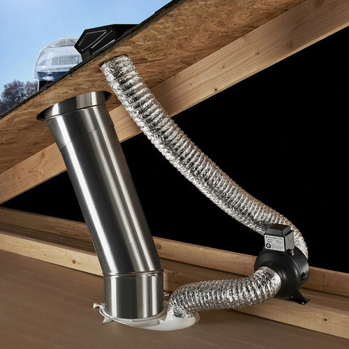 Conduit de lumière avec ventilation naturelle intégrée SOLATUBE