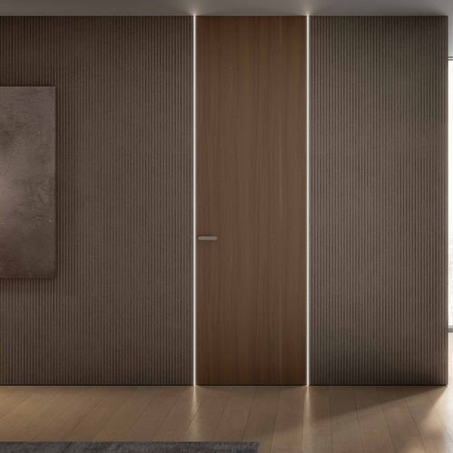 Porte d'intérieur - CONTROLUCE - SCRIGNO - en bois / battante / contemporaine