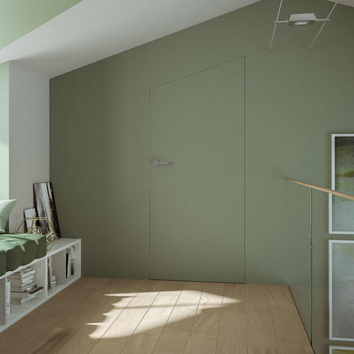 Porte d'intérieur - TRAPEZOIDALE - SCRIGNO - en bois / battante / contemporaine
