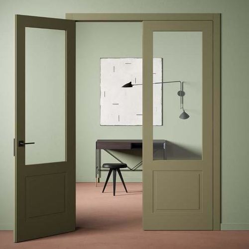 Porte d'intérieur - PHANTA - SCRIGNO - en bois / coulissante / roto-translatrice