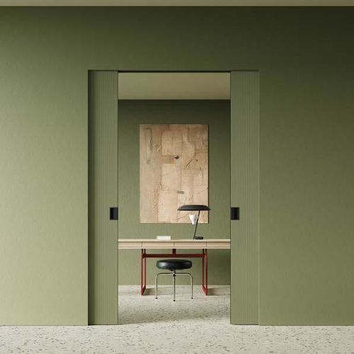 Porte d'entrée - MONTEFELTRO - SCRIGNO - en ciment / à pivot / contemporaine