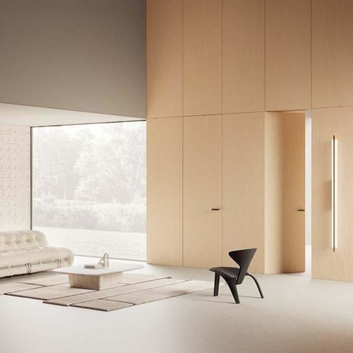 Porte d'intérieur - TINTORI - SCRIGNO - en verre / en bois / coulissante