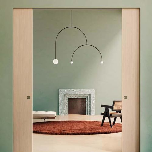 Porte d'intérieur - FLUA - SCRIGNO - en bois / en stratifié / battante