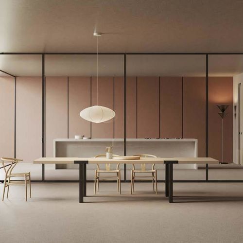 Porte d'intérieur - ACQUA - SCRIGNO - en aluminium / en verre / coulissante