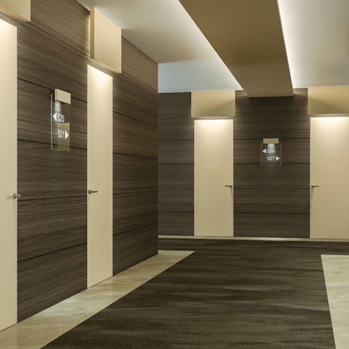 Porte d'entrée - FIRE - SCRIGNO - en bois / en PVC / en plâtre