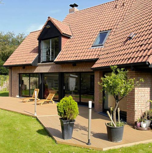Lame de terrasse bois - XYLTECH®  - SEDPA - en composite / en acier inoxydable / aspect bois