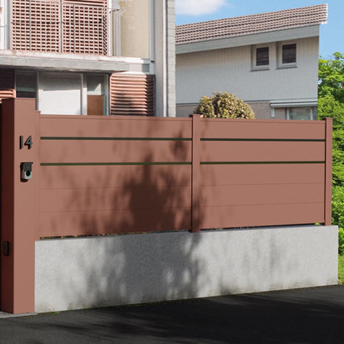 Clôture à lames - 2500 - Sepalumic - de jardin / en aluminium / droite