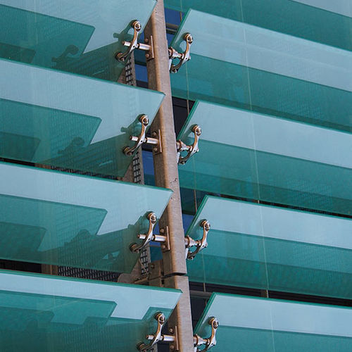 Élément de fixation pour façade - S 3000 AX - SADEV - pour brise-soleil / pour extérieur / sur mesure