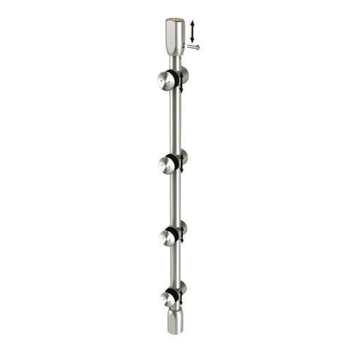 Système de fixation en acier inoxydable - 03 32 36 31 Series - SADEV - pour porte / pour intérieur / pour verre