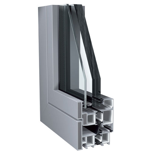 Fenêtre en aluminium - A92 BR - Sapa Building Systems - battante / à double vitrage / 2 vantaux