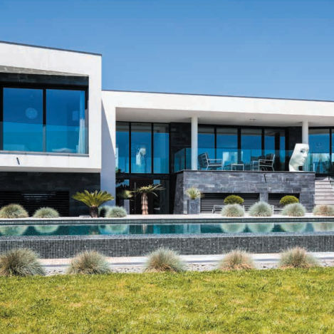 Porte d'extérieur - 70 CL - Sapa Building Systems - en aluminium / à galandage / traditionnelle