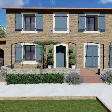 Volet battant - P30 - Sapa Building Systems - à lames / à lames / en aluminium