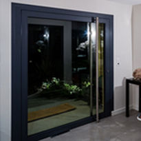 Porte d'entrée - 70 FP GTI+  - Sapa Building Systems - en verre / battante / contemporaine