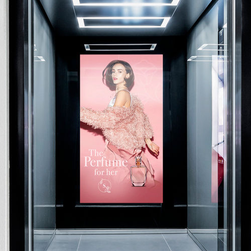 Écran d'information pour ascenseur - AHEAD ADSCREEN - Schindler