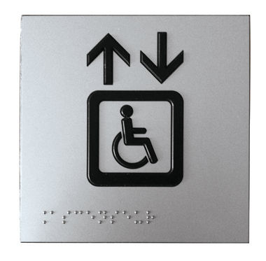 Plaque signalétique pour porte - B-PICTO   - ROMUS - d'orientation / murale / en inox