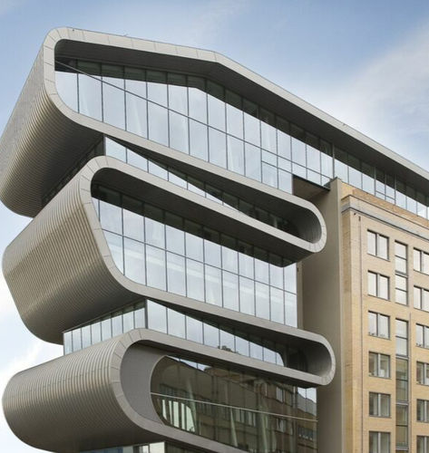 Système de façade en verre - CONCEPTWALL 60 - Reynaers Aluminium - aluminium / brise-vue / modulaire