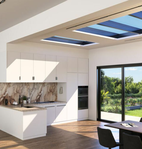 Lanterneau pour toiture-terrasse - MASTERLIGHT - Reynaers Aluminium - pour toit / à double vitrage / avec costière