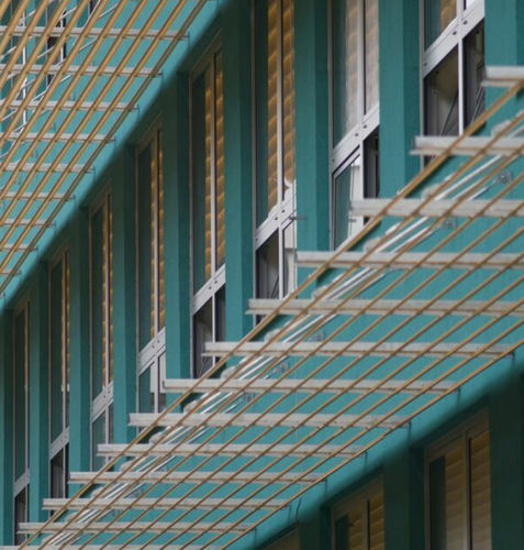 Brise-soleil en aluminium - BS 30 - Reynaers Aluminium - pour façade / horizontal / manuel