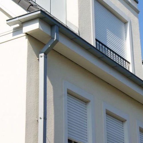 Gouttière en zinc-titane - BOX  - RHEINZINK - carrée